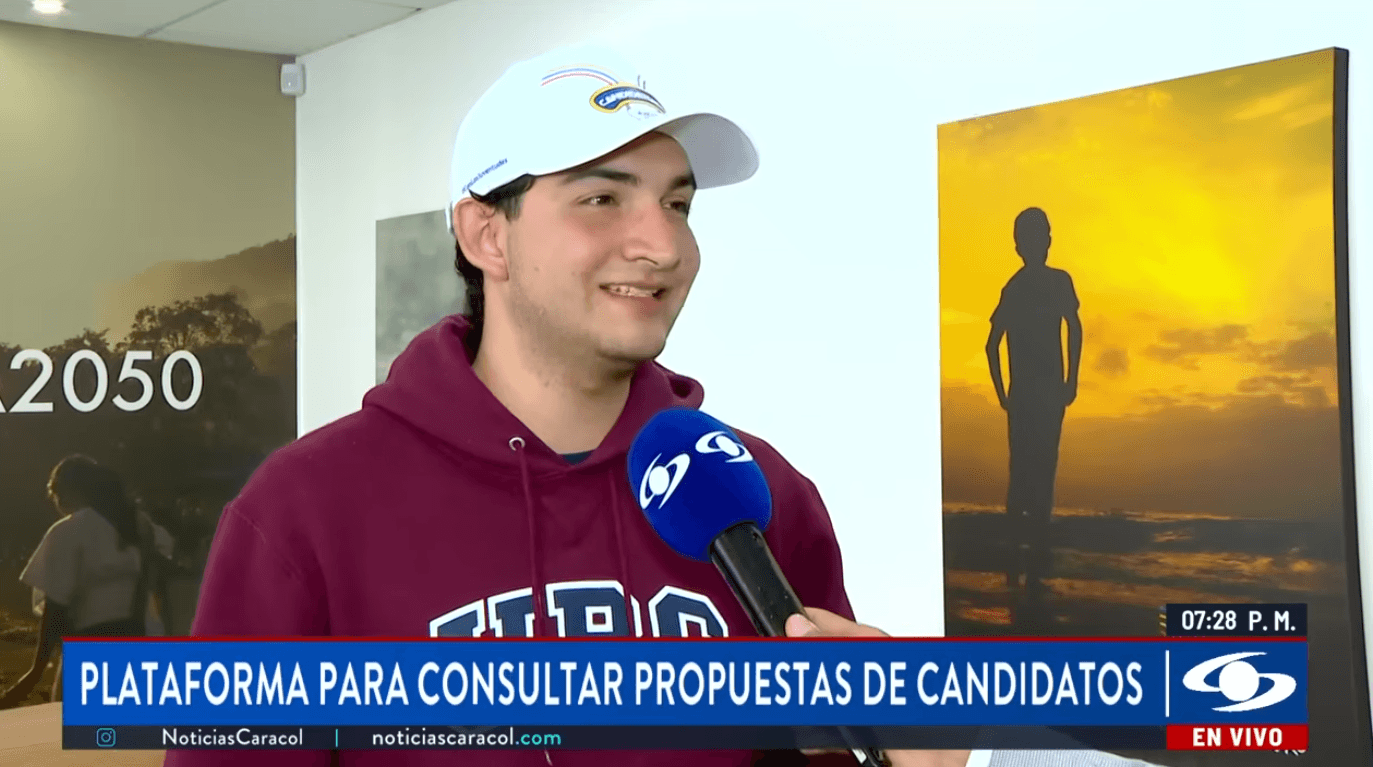 Portada: Caracol Noticias sobre Candidateados y la consulta de propuestas